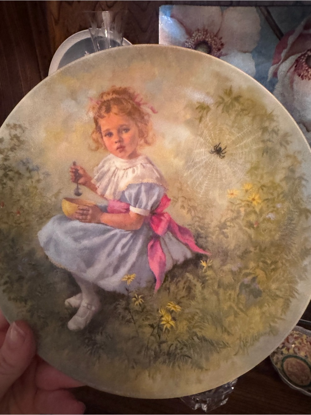 Vintage Little Miss Muffet Plate - 1981